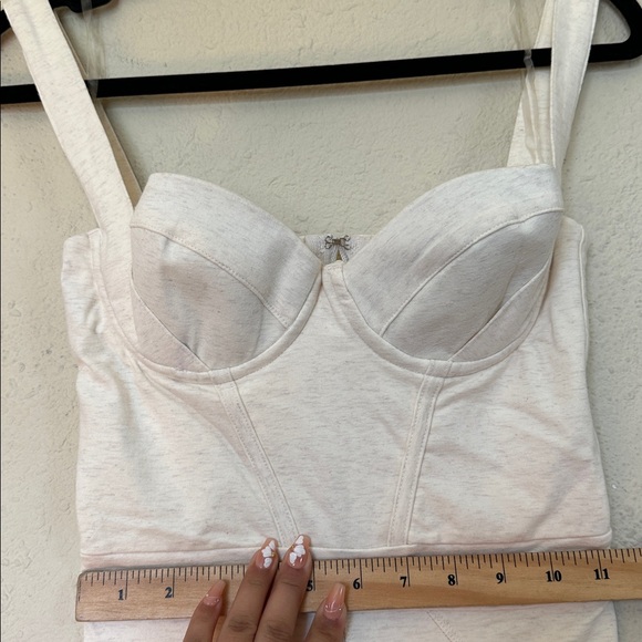 HOUSE OF CB 'Mallen whisper stretch white jersey jumpsuit Soft Loungewear NWOT‎ - Picture 10 of 12